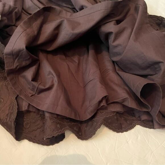 Jessica Simpson Brown Cottage Boho Embroidered Women's Dress NWOT Size 12 - Picture 10 of 14